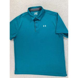 Under Armour  heat Gear Loose‎ Fit Short Sleeve Polo Shirt (Men's XXL) Teal